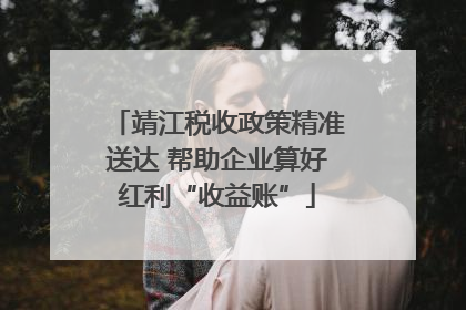靖江税收政策精准送达 帮助企业算好红利“收益账”